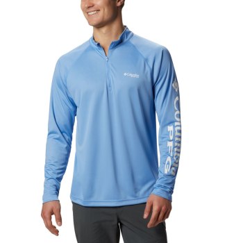Columbia Muške Puloveri - PFG Terminal Tackle 1/4 Zip Bijele | ETOH-34829